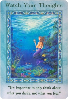 Watch Your Thoughts of the Magical Mermaids & Dolphins oracle cards