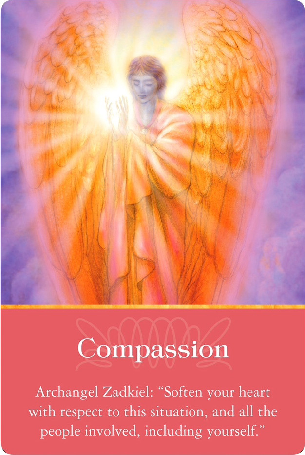 Compassion from Archangel Zadkiel of the Archangels Oracle Cards