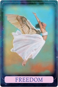 Freedom from Indigo Angel Oracle Cards